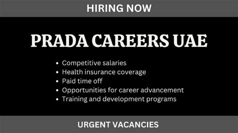 prada careers uae|open roles at prada.